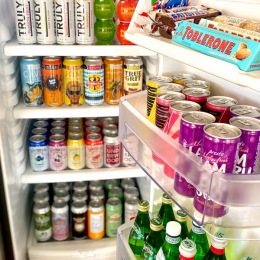 Now this is what a “WOW” fridge looks like!🤩
Our beautiful model apartments are stocked with all the goods to enjoy! Instagram post from @thesawyerprovidencefarm on October 22, 2021 11:30:52am